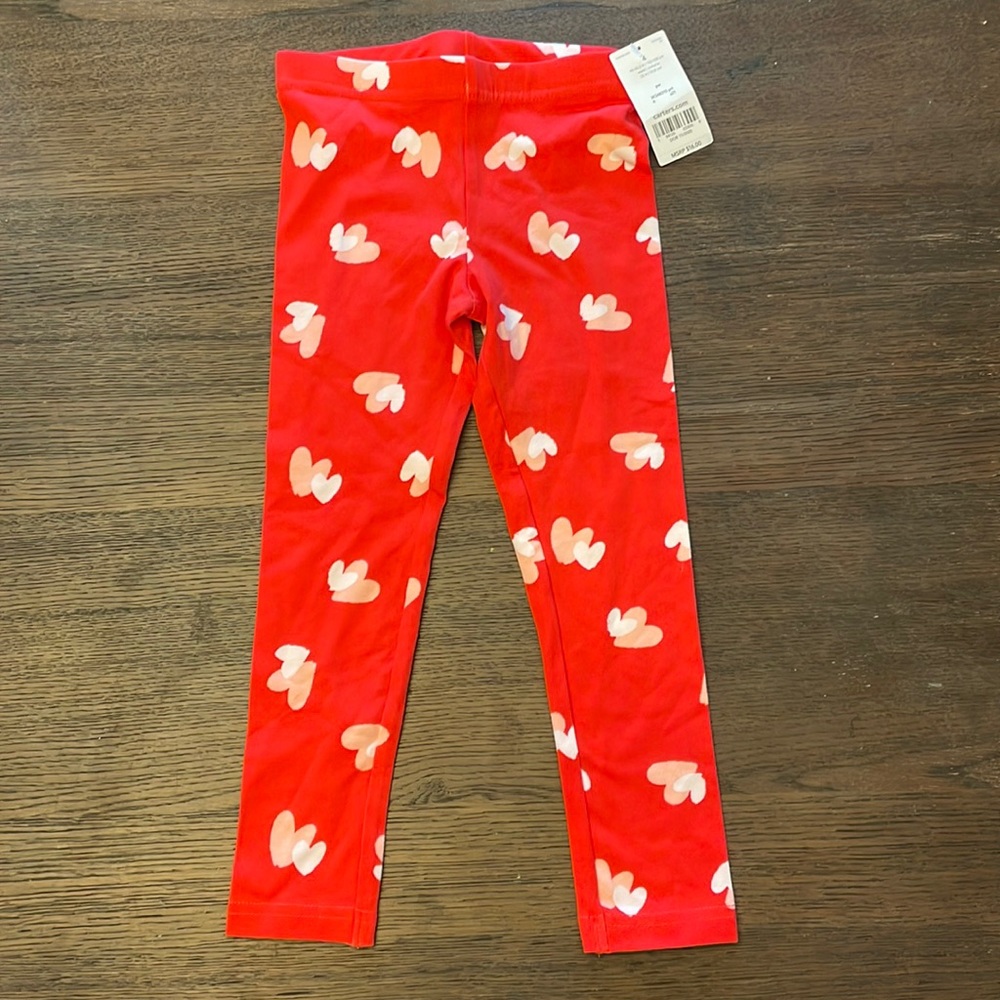 NWT Carter’s Valentine’s Day Leggings size 4